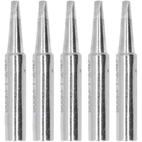 FENOPLASTICA5 pièces pointes à souder BGA, kit embouts cuivre pour station de soudage série 900M, type plat 2.4D, outil de soudure matériel (1/4)