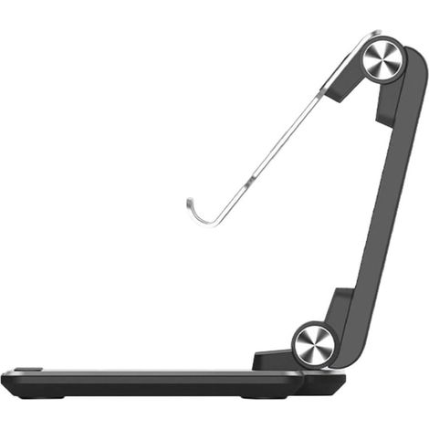 Support Hauteur et Pliable en pour Tablette Alliage Téléphone D'aluminium Deux Charnières, Stabilité Optimisée et Réglage Angle pour Bureau (1/5)