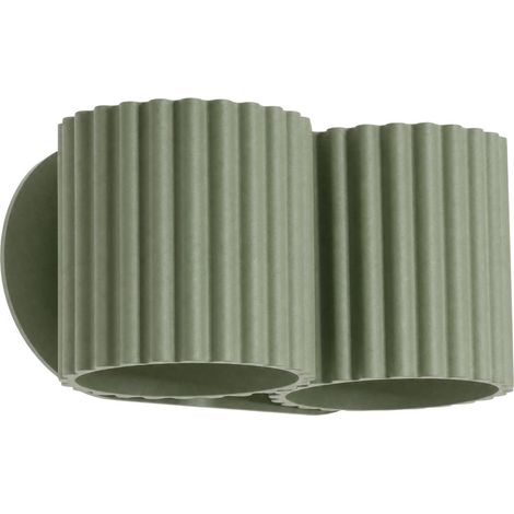 Appliques Aura aluminium vert olive 2xG9 21cm Sollux (1/5)