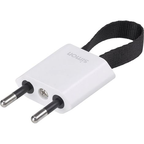 2P+TT Schuko-Stecker mit Front-/Seitenausgang (10A 250V IP20) Farbe weiß (1/5)
