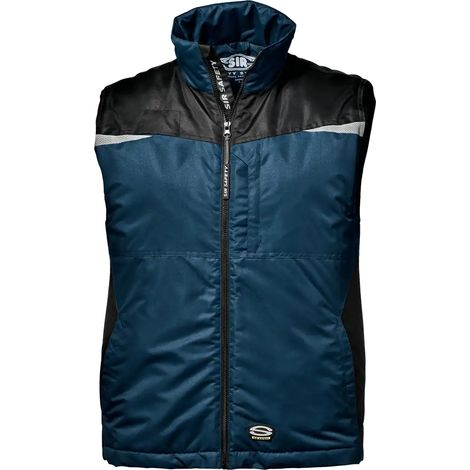 SIR SAFETY SYSTEM BOXTER Gilet de travail anti-froid multipoches bleu et noir Taille L
