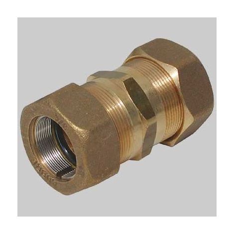 Tiemme - Bisgiunto Doppio 3/8" Ottone Giallo Art.1591