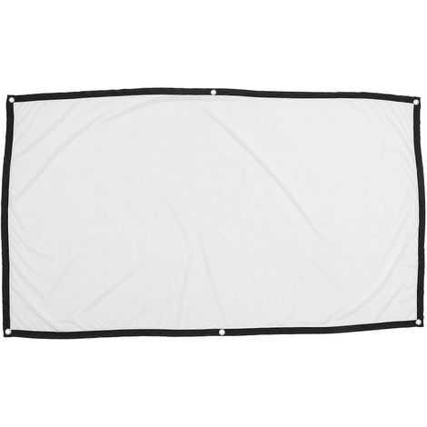 Écran de projection portable pliable 72 pouces 16:9 pour films-90X159CM-White (1/3)