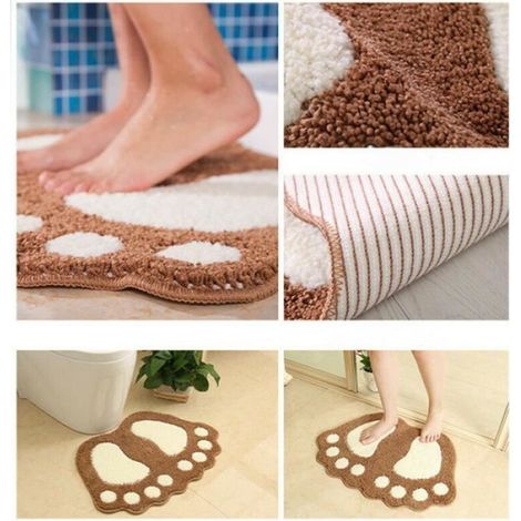 Tapis de salle de Bain absorbant antidérapant en microfibre-40x57cm-Type A (1/2)