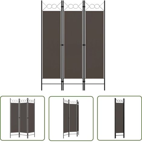 Cloison de séparation 3 panneaux, Paravent sur Pied, Séparation de pièce, Cloison mur écran Anthracite 120x180 cm GHJ22140 (1/5)