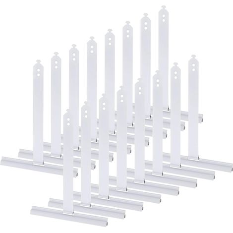 16 pcs Ressort de Suspendu pour volet Roulant, à Lames Courtes, Ressort en Acier à Queue d'aronde pour la Suspendu de Stores enrouleurs, pour Clips de volet Roulant (1/5)