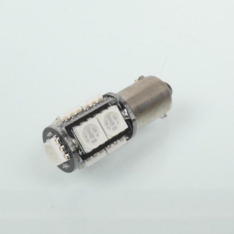 ampoule led 12v orange culot ba9s canbus 140 lumens rms pour moto (1/3)