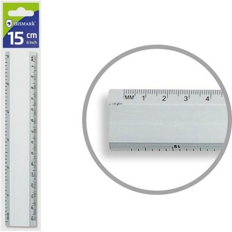 BISMARK REGLA ALUMINIO 15CM