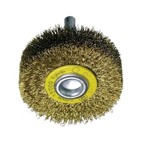 Cepillo circular OSBORN de alambre inox con vástago de 6 mm y filamento de Ø 0.20 mm