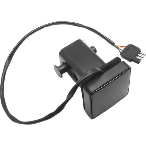 Feu stop fumé de 5 cm (2 pouces) avec 15 LED et feux de jour (DRL) pour attelage de remorque, compatible avec le remorquage et le transport de charges lourdes, avec prise 12 V. (1/5)