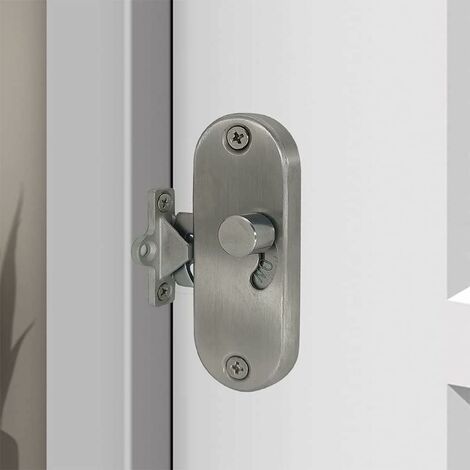 Serrure de porte coulissante à 90° à angle droit avec boucle de verrouillage de porte coulissante et verrou de porte de grange (1/5)