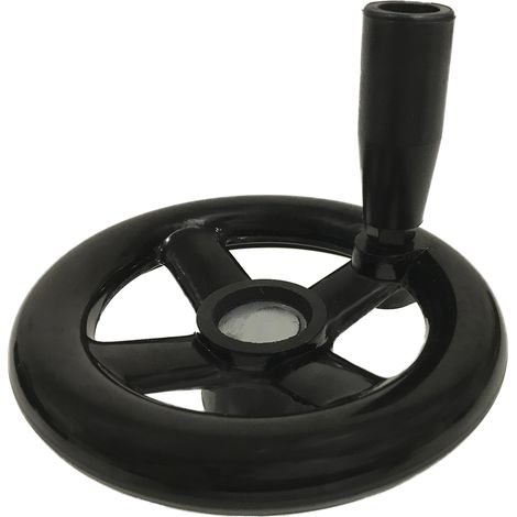 Volant de manœuvre Rotative RS PRO 160mm, 32mm Ø de montage en Phénoplaste, Renforcé de fibre végétale ( Prix pour 1 ) (1/3)