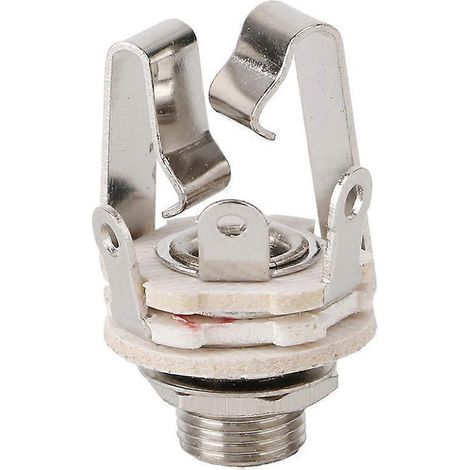 Connecteur Audio Double Canal avec Interrupteur 6.5 Femelle pour Guitare (1/5)