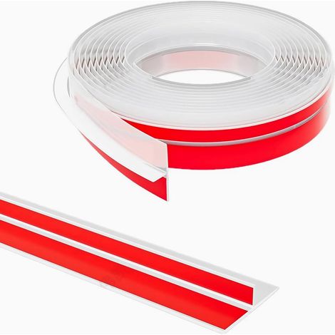 Guarnizione per porte in silicone a forma di T, striscia sigillante autoadesiva, 3,5 cm x 6 m, guarnizione multifunzionale, ideale per isolamento acustico, protezione da vento e polvere. (1/5)