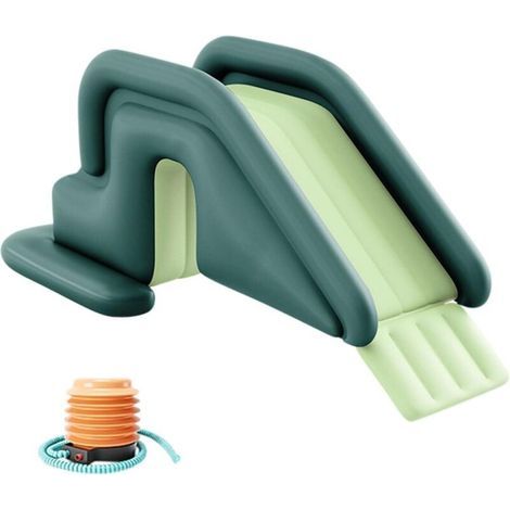 Toboggan de piscine gonflable, fournitures de piscine d'été, échelle de trampoline universelle, toboggan d'arrière-cour (1/5)