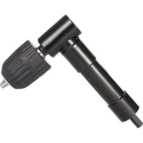SABIR Mandrin à Angle Droit 90° Auto-Serrant,Mandrin Coude de Perceuse à Dégagement Rapide Embout Visseuse Renvoi d'angle Adaptateur de Foret de Mandrin Renvoi d'angle Droit pour Perceuse (1/5)