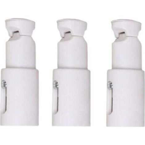 3 Pièces Fixations pour Radiateur Sèche Serviette, Support de Fixation pour Radiateur, Convient aux Radiateurs de Salle de Bains Droits ou Courbés (1/4)