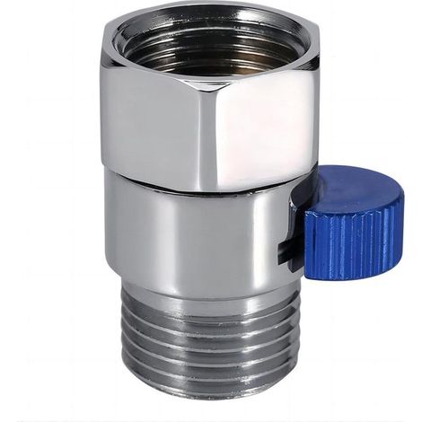 1/2-Zoll-Eckventil aus Messing – verchromtes Duschkopf-Absperrventil und Wassersparventil (1/2)