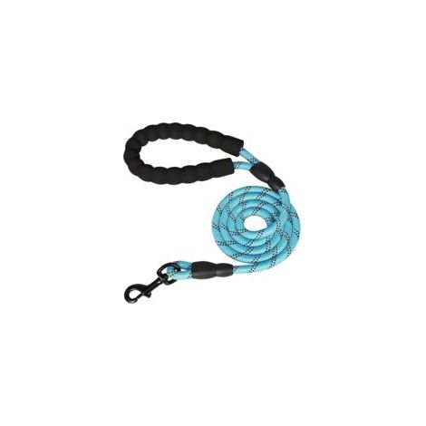 Arnés y correa de nailon para perros, adecuados para perros de tamaño mediano, para adiestramiento, seguridad al correr y montañismo, 1,5 m x 1,2 cm - Crezuo