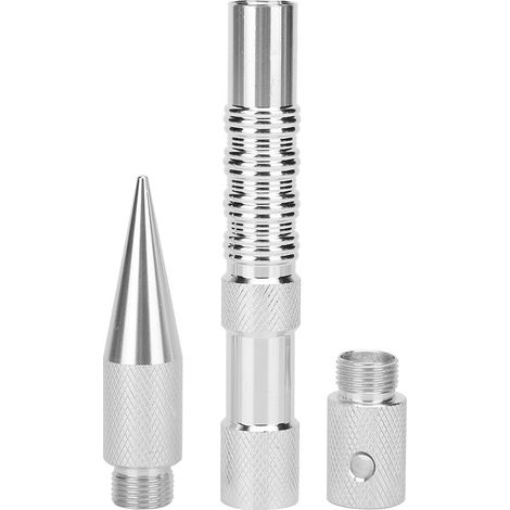 Aiguille à Paracorde en Aluminium Portable pour Bracelet DIY - Pointe de Tissage Argentée (1/5)