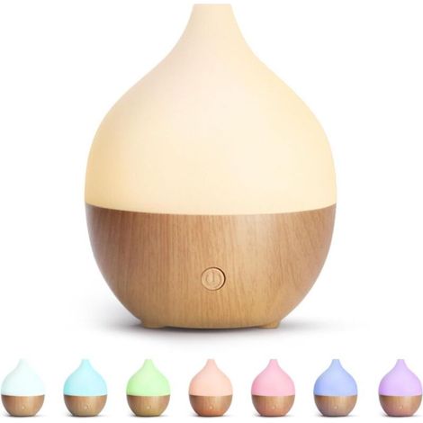 Diffuseur d'huiles essentielles électrique à ultrasons de 100 ml, humidificateur d'air avec lumière chaude et fonction d'arrêt automatique (1/5)