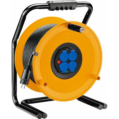 Enrouleur de câble MAXI GARANT 4S à 4 prises avec clapets IP44 50m - H07RN-F 3G2,5 (1/6)