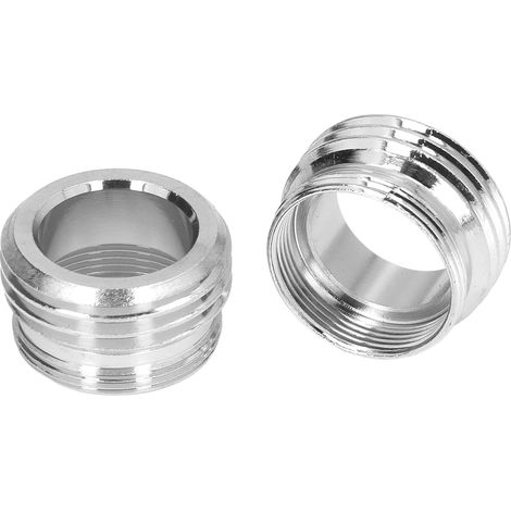 Lot de 2 adaptateurs de robinet de cuisine pour raccord de nettoyeur, mâle 15/16, femelle 27/32 (1/5)