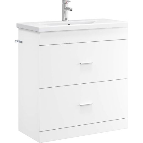 Bathroom Furniture Set White 81 x 40 x 84.5 cm Engineered Wood vidaXL