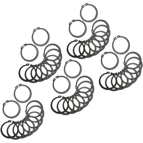 Kit de 50 circlips de retenue (anneaux en C), épaisseur 1,8 mm, diamètre extérieur 49,44 mm, diamètre intérieur 40,69 mm, pour embrayage de compresseur de climatisation 507 (1/5)