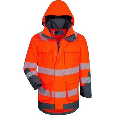 Elysee Warnschutzparka Herwin orange/grau Gr. M (1/5)