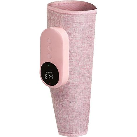 Elektrisches, beheiztes Beinmassagegerät, kabelloses Wadenmassagegerät, rosa (1/5)