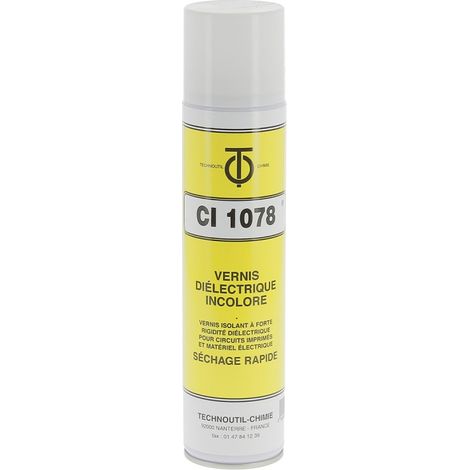 Vernis diélectrique incolore classe B pour circuits imprimés 60384 (1/2)