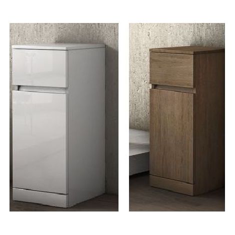 Bagno Italia Arredo multiuso singola bassa da 30x81hx33,5 un anta un cassetto bianco (1/2)