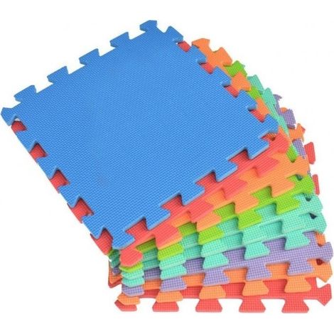 Rompecabezas modular de colores parques infantiles 10 piezas 30X30cm Espuma EVA