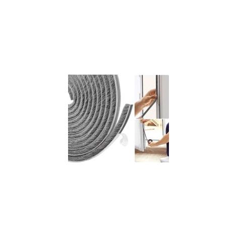 Joint Fenetre Isolation, Boudin de Porte Isolant Froid, Joint Porte Entree, 5 m (L) x 9 mm (l) x 9 mm (T) idéal pour l'isolation Contre Le Froid, Le Bruit & l'humidité - Gris