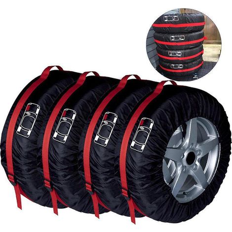 lot De 4 (diamtre 80 Cm) Housses De Pneus 16-20" Housse Roue De Secours Impermable Housses De Protection De Roue De Voiture (1/4)