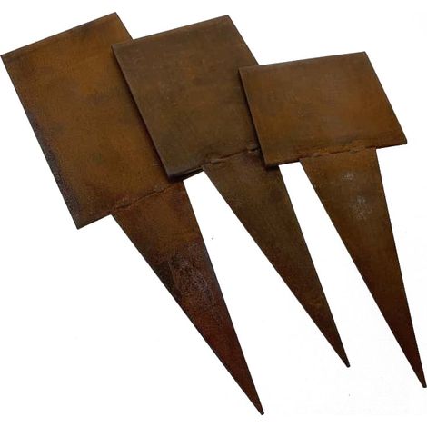 Estacas borduras de Acero Corten / 10 cm / Redondeado (1/5)