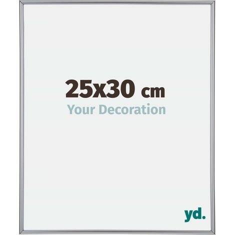 yd. - Cadre photo 25x30 - Argent Brillant - Plastique - Annecy