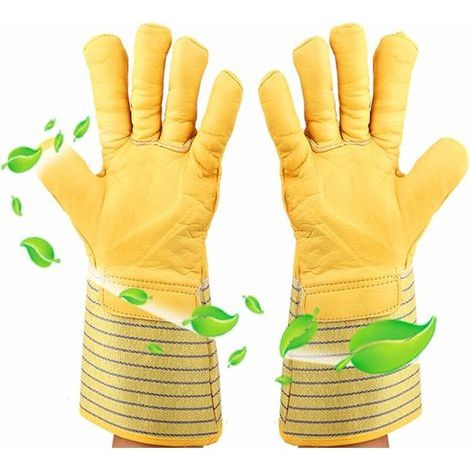 Kryogenhandschuhe, Frostschutzhandschuhe, Arbeitshandschuhe aus Leder, warme Winterhandschuhe, kältebeständig, winddicht, wasserdicht, lange Stulpe, Schutz vor flüssigem Stickstoff, Unisex, Länge: 32 (1/5)