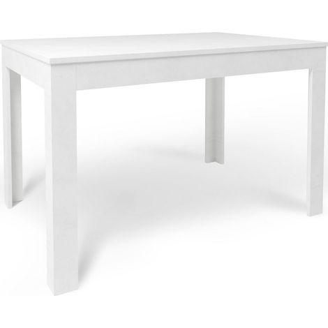 Tavolo Allungabile 120/170x80x75 cm Ossido Bianco e Ossido Bianco (1/2)