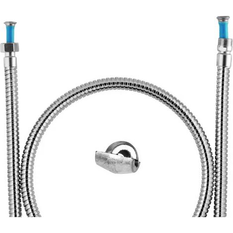 FLESSIBILE PER DOCCETTA ESTRAIBILE IN ACCIAIO INOX DOPPIA AGGRAFFATURA PER MONOFORO 15/1 M.X1/2F. CM 150I droweb
