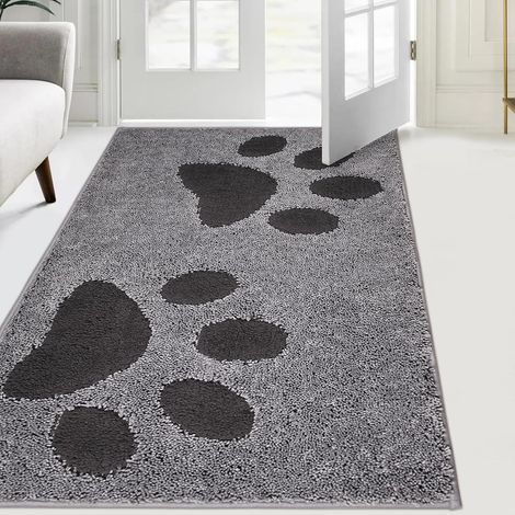 Paillasson Interieur 84 x 150 cm, Tapis d'Entrée Antidérapant et Lavable en Machine, Tapis de Sol Douces Absorbantes pour Chien, Entrée, Porte, Couloir (1/5)