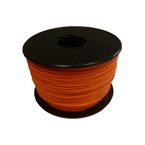 Drisse polypropylène fluo anti-UV - 1.5 mm - orange fluo - bobine de 100 m - CORDERIES TOURNONAISES