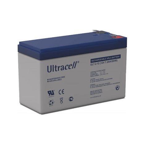 Batterie plomb étanche UL7.2-12 Ultracell 12v 7.2ah (1/2)
