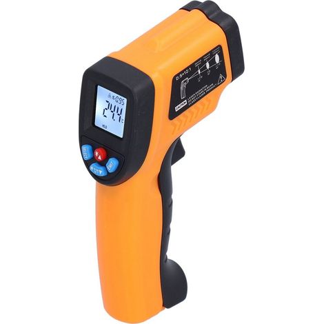 Thermomètre infrarouge GM550, testeur de température portable, thermomètre numérique sans contact (Orange jaune) (1/5)