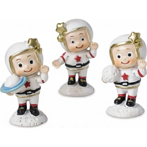 Etm Astronauta Spazio Figurina Resina 6 cm