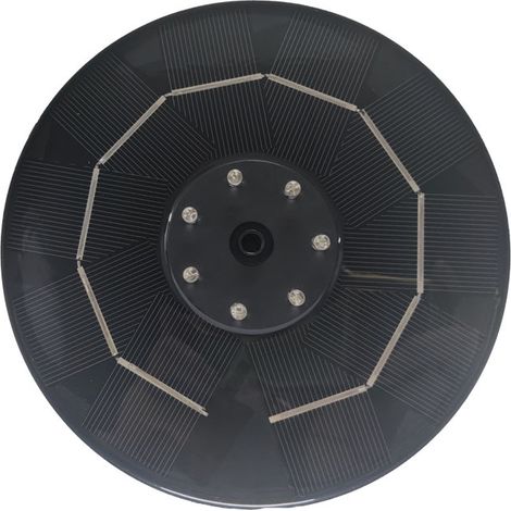 Fuente solar flotante para piscina y jardín, ideal para uso exterior (baño para pájaros, 16 cm, 3,5 W, lista para usar). Funciona con pilas. (1/5)