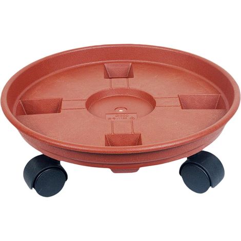 Porte Plante a roulettes, Support Roulant Plantes, Chariot de Plantes à 360 Degrés, Support de Pot de Fleur pour Intérieur à Extérieur, Plante, Pied de Parasol, Poubelle, 30CM
