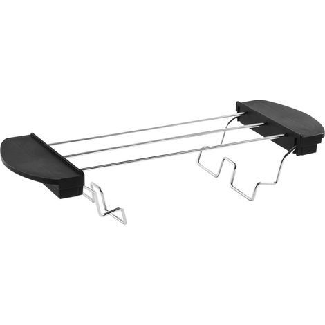 Grille-pain pliable en acier inoxydable avec poignée, 2 trous, grille de refroidissement, support à pain pour grille-pain 2 tranches (1/5)