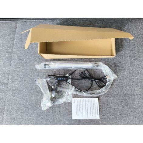 Lampe de bureau à pince LED 10 W, 36 LED, alimentation USB, 5 V CC / 3 couleurs à température de couleur variable / 10 niveaux de luminosité réglable / Col de cygne flexible / Angle d'éclairage réglab (1/5)